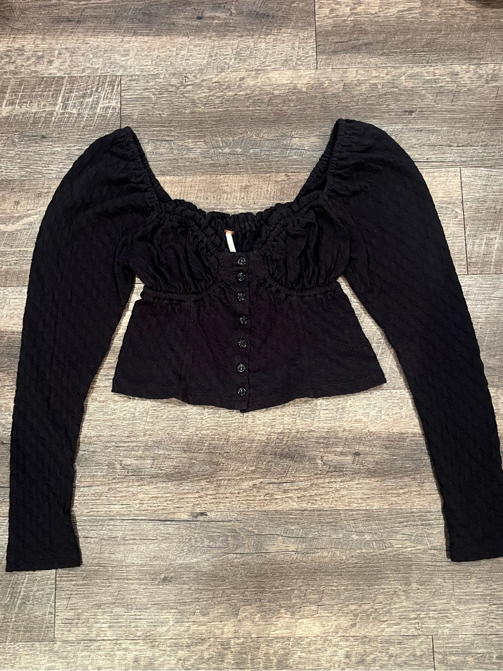 Free People Black Bustier Top